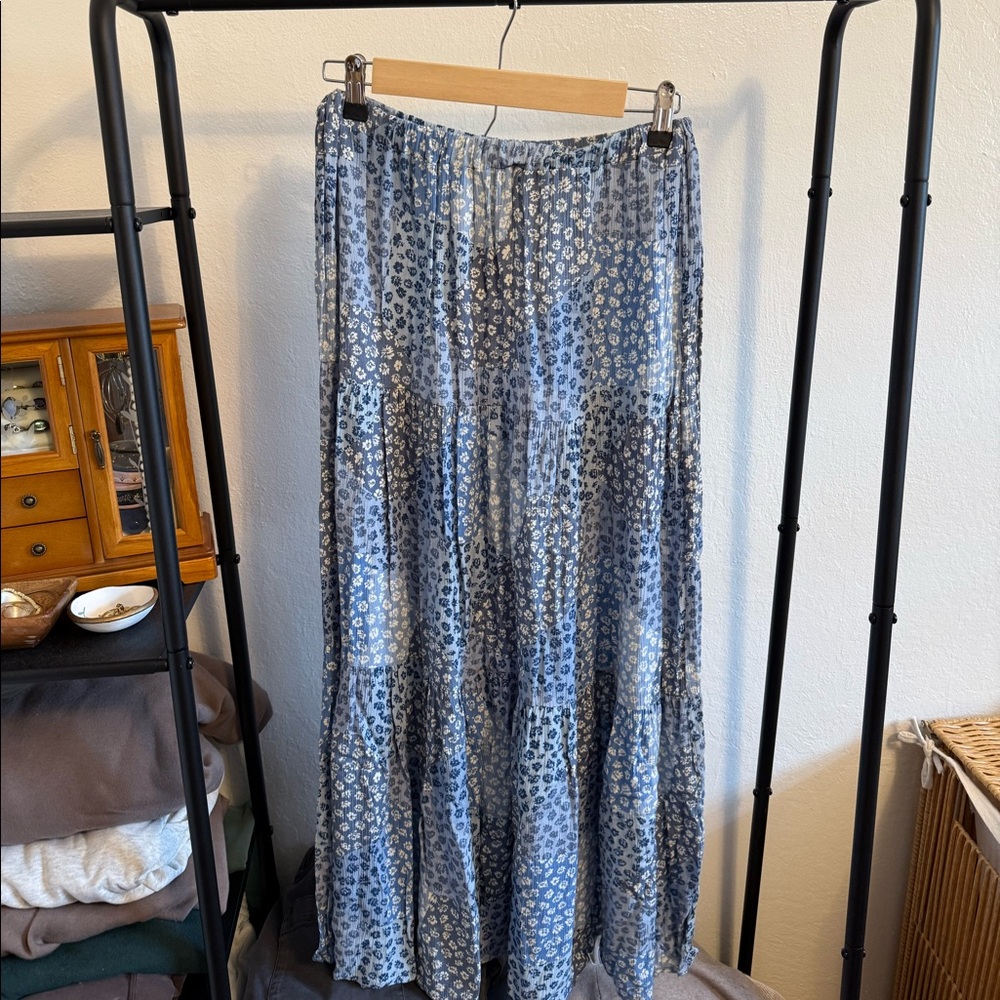 Floral maxi skirt